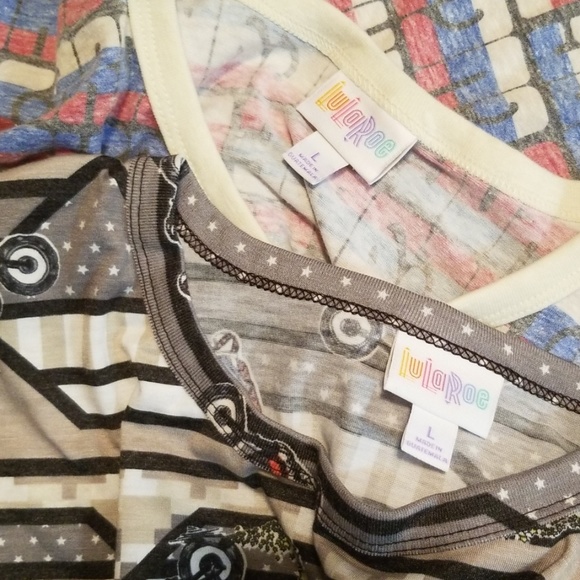 LuLaRoe Maria Dresses Lot of 2 w/tags Large - Picture 6 of 7